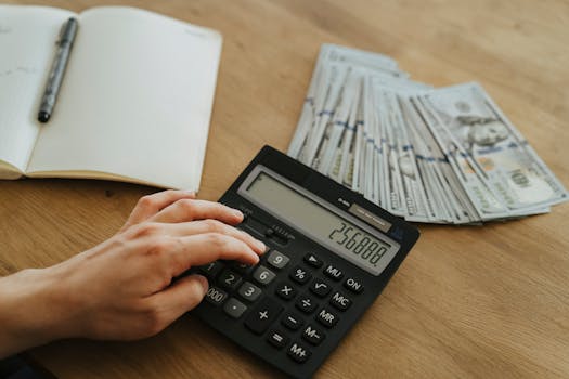 budget planning with calculator