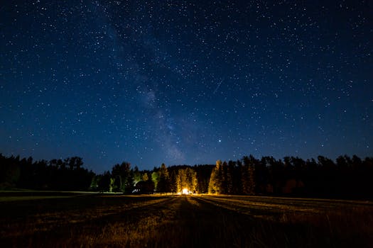 camping under the stars