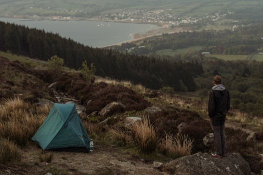 scenic view of a backpacking adventure