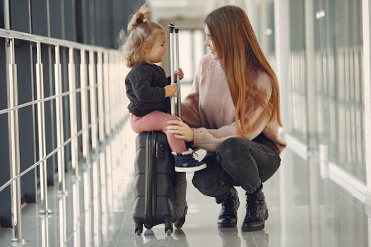 image of a happy traveler checking flight alerts