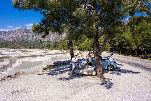 family on a road trip