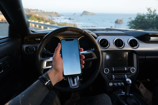 image of a traveler using a bank app on a phone