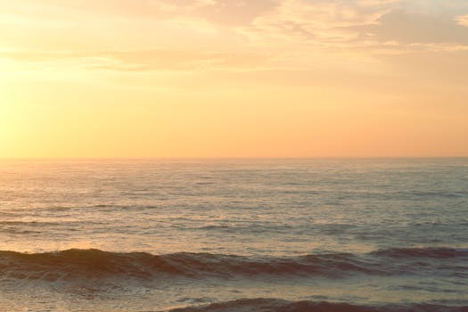 colorful beach sunset