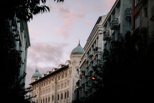 Stunning view of a European city