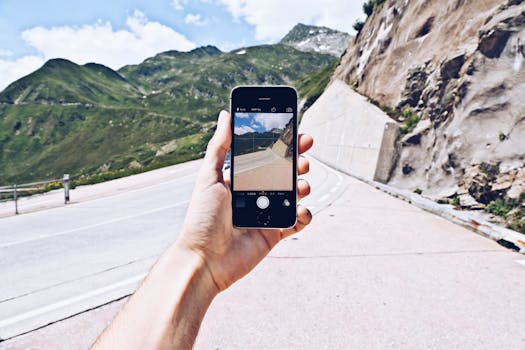 image of a scenic road trip